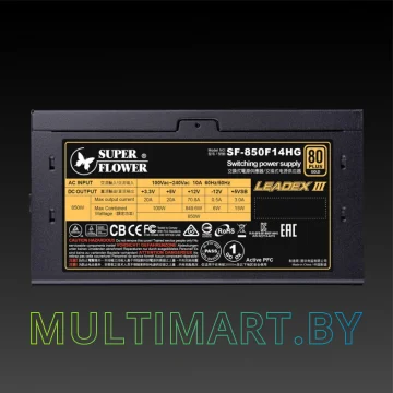 Блок питания Super Flower Leadex III Gold 850W (SF-850F14HG) картинка 3
